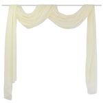 VIDAXL Voilage drape creme 140 x 600 cm