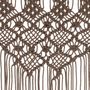 Voir la diapositive 4 : VIDAXL Rideau en macrame Taupe 140x240 cm Coton
