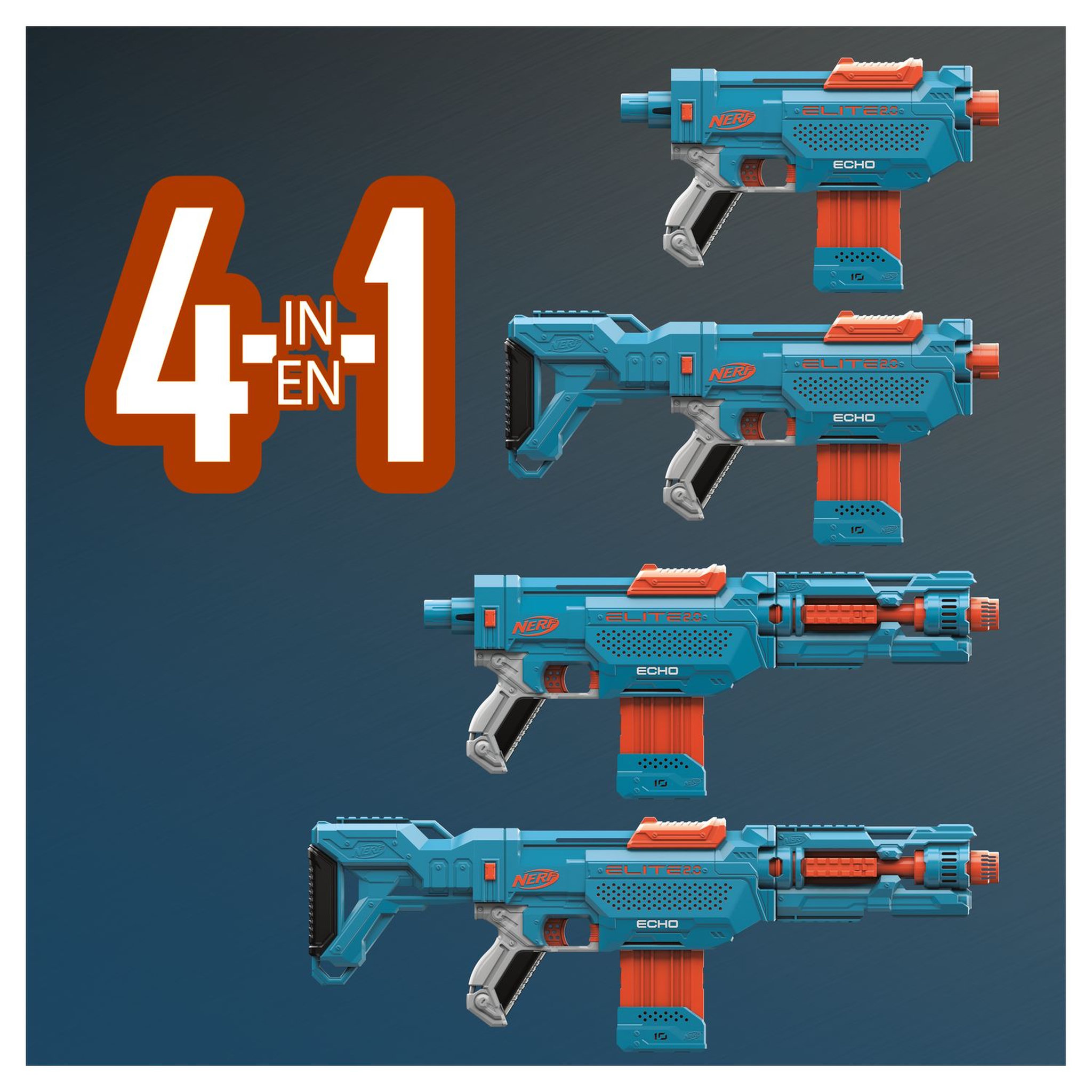 Voir la diapositive 5 : HASBRO Nerf Elite 2.0 Echo CS-10