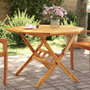 Voir la diapositive 1 : VIDAXL Table pliable de jardin Ø110x75 cm bois d'acacia solide