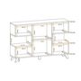 Voir la diapositive 5 : Paris Prix Buffet 3 Portes Design  Bogota  160cm Gris & Naturel