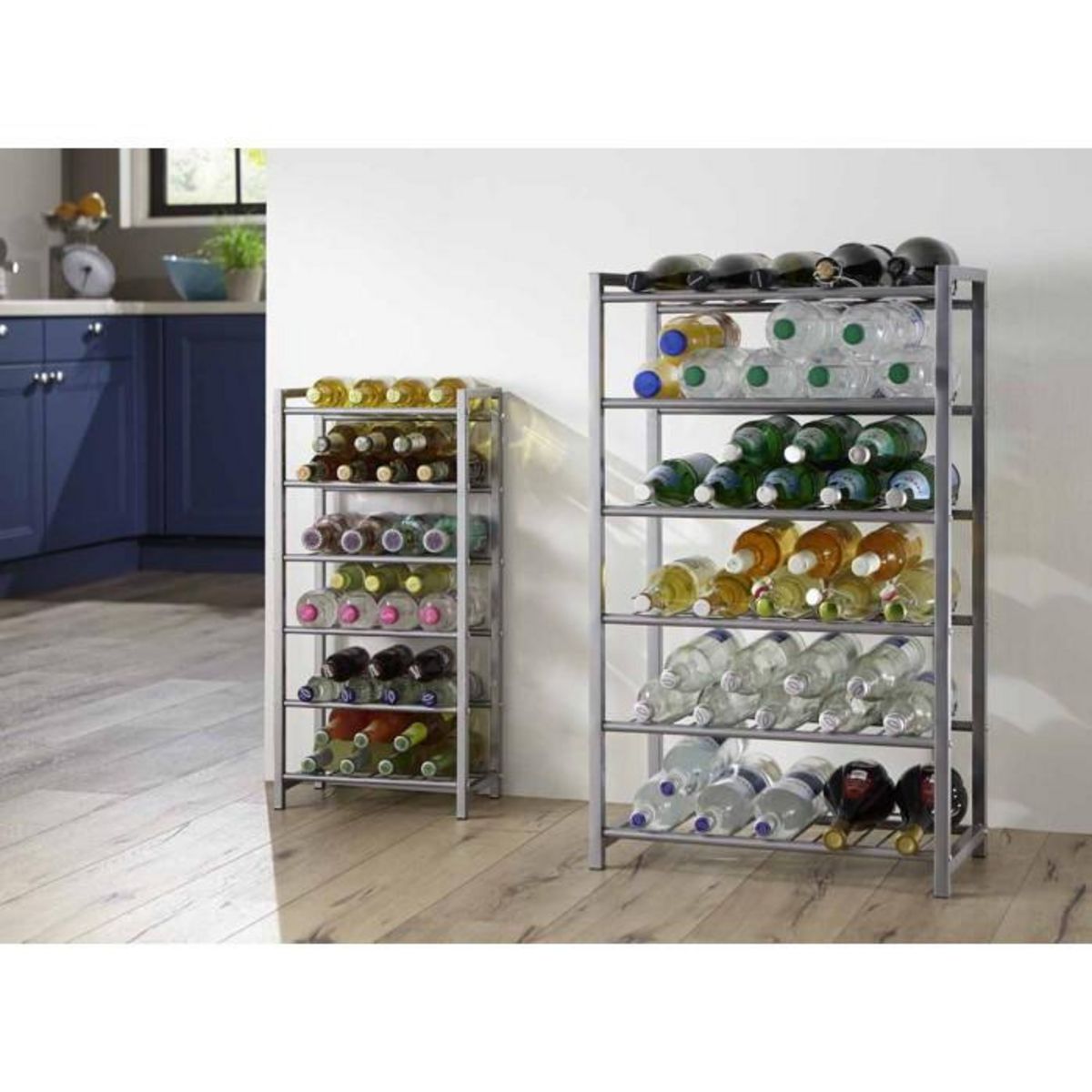 Paris Prix Porte Bouteilles 6 Niveaux  Akena  72cm Argent