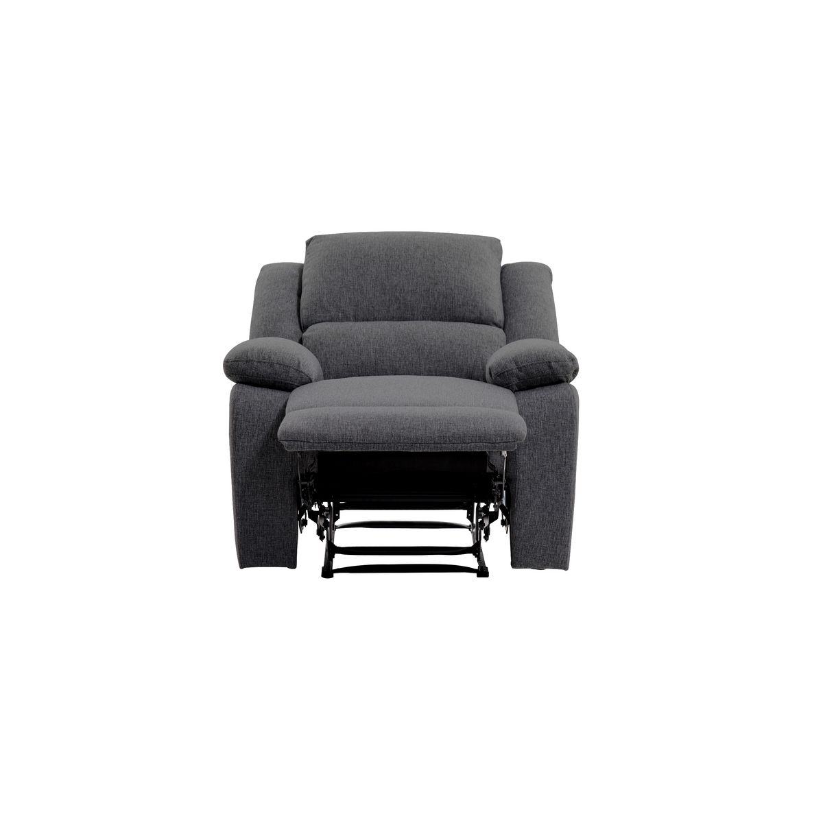 Fauteuil relax manuel HELENE tissu coloris gris anthracite