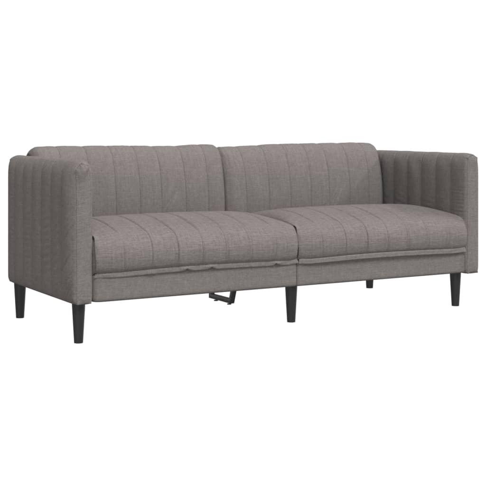 Voir la diapositive 5 : VIDAXL Ensemble de canapes 2 pcs taupe tissu