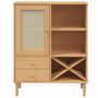 Voir la diapositive 5 : VIDAXL Buffet SENJA aspect rotin marron 90x40x112cm bois massif de pin