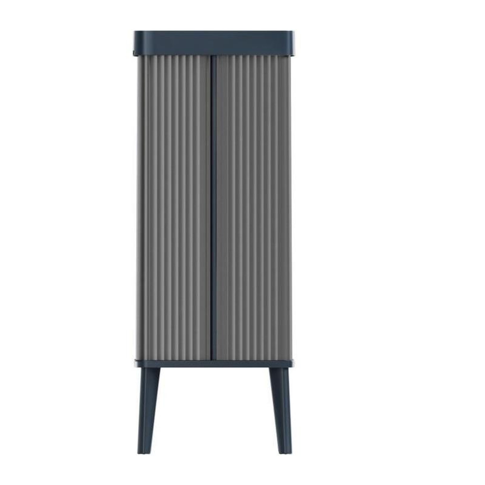 Voir la diapositive 6 : CURVER Poubelle sur pieds - VERTO - CURVER - Ouverture touch - 54 L - Gris perle