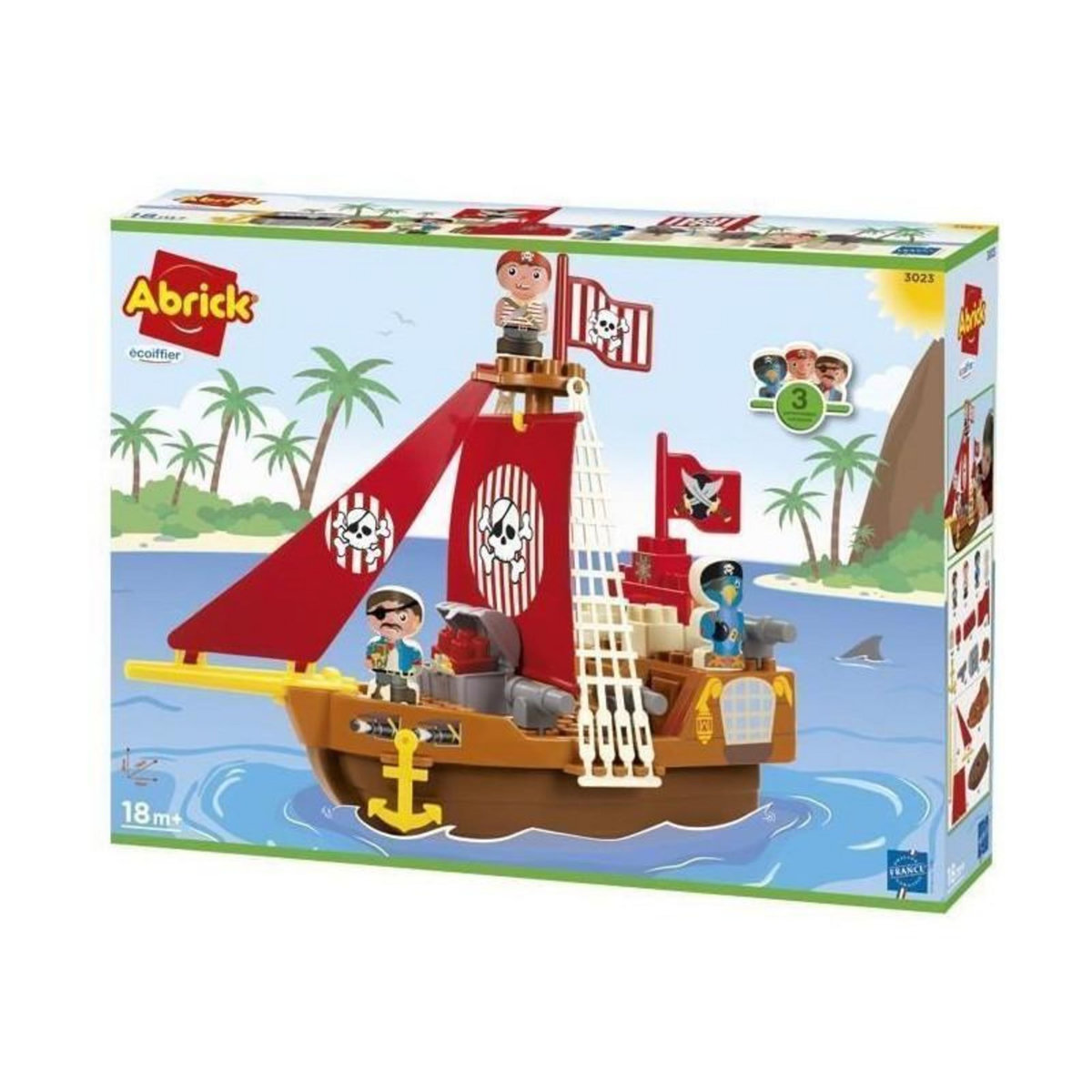 Ecoiffier Jeu d'éveil Ecoiffier Bateau Pirate multicolore