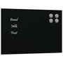 Voir la diapositive 2 : VIDAXL Tableau noir magnétique mural Noir 30x20 cm Verre trempé