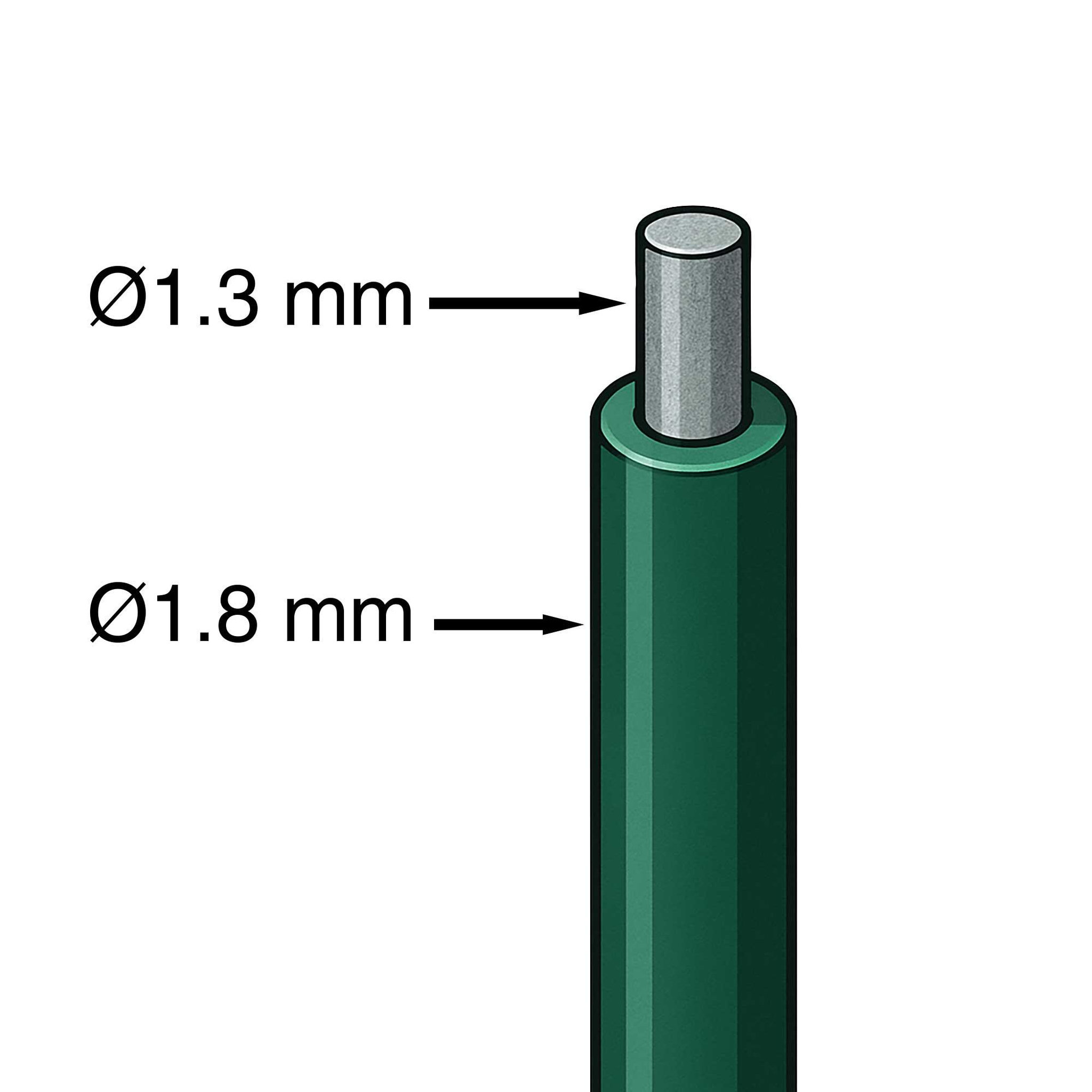 Voir la diapositive 3 : WERKAPRO Fil de fer plastifié Ø1,8mm WERKA PRO