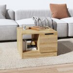 VIDAXL Table basse chene sonoma 50x50x36 cm bois d'ingenierie