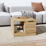 Voir la diapositive 1 : VIDAXL Table basse chene sonoma 50x50x36 cm bois d'ingenierie