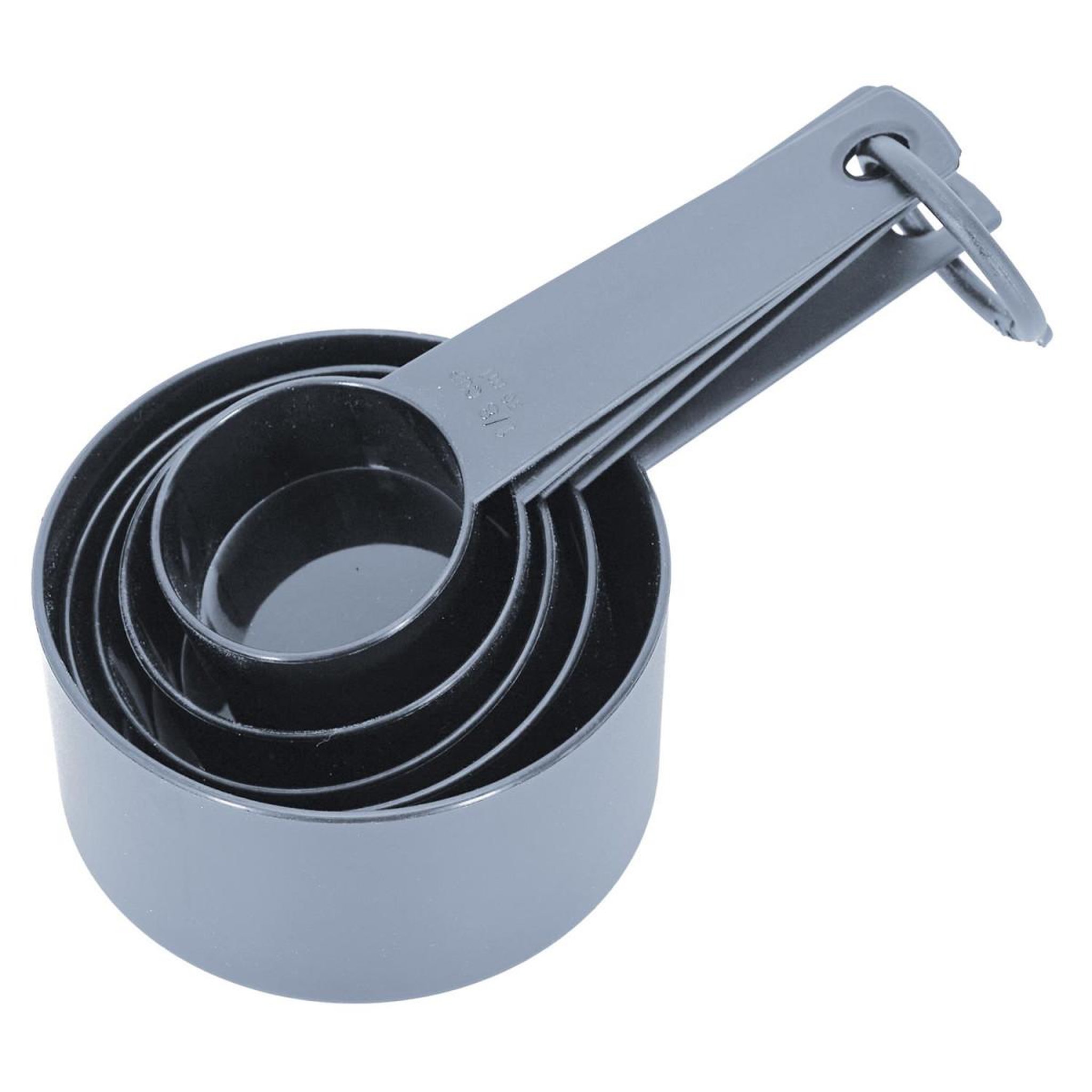 Voir la diapositive 2 : Lily Cook Lot de 5 cuillères doseuses  cup  15cm gris