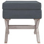 Voir la diapositive 3 : VIDAXL Tabouret de rangement Gris fonce 45x45x49 cm Velours