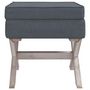 Voir la diapositive 3 : VIDAXL Tabouret de rangement Gris fonce 45x45x49 cm Velours