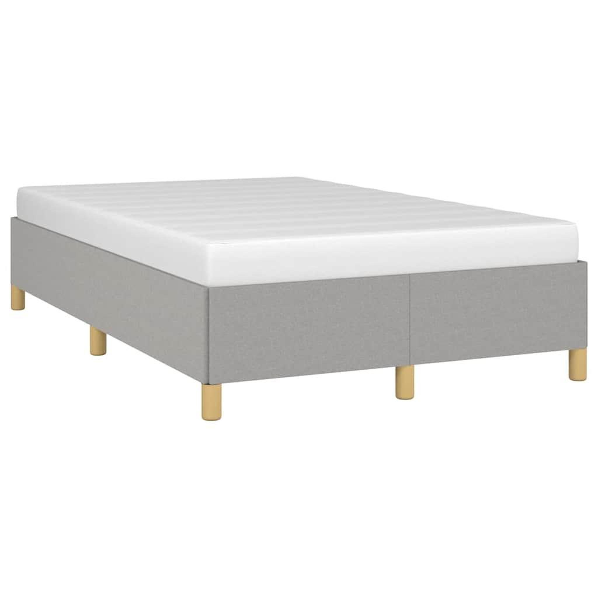 Voir la diapositive 4 : VIDAXL Cadre de lit sans matelas gris clair 120x190 cm tissu