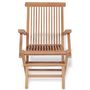 Voir la diapositive 5 : VIDAXL Ensemble a manger de jardin 5 pcs Bois de teck massif
