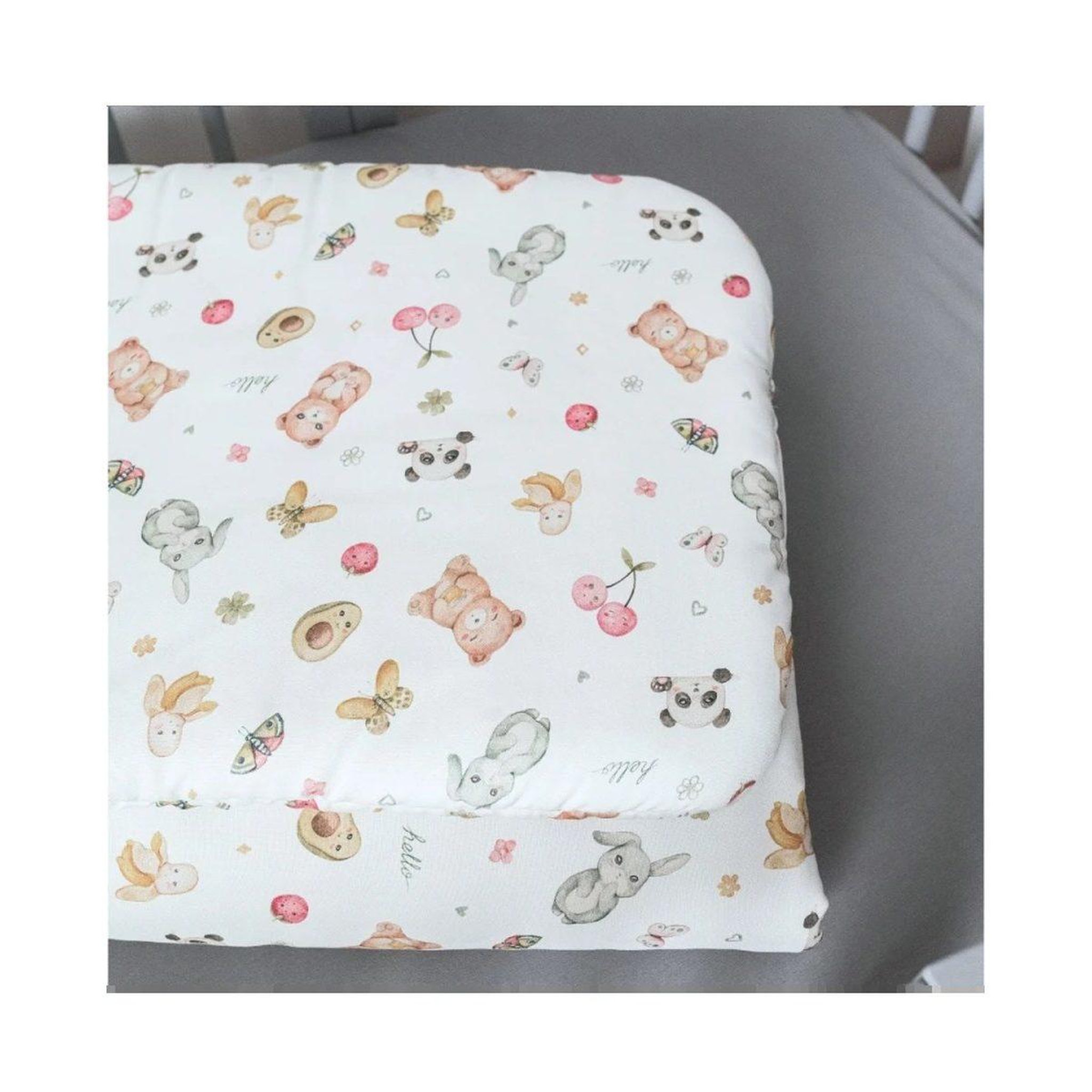Voir la diapositive 2 : WALDIN Couette bébé 120 × 90 cm - motif bonbons, blanc