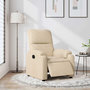 Voir la diapositive 5 : VIDAXL Fauteuil inclinable electrique creme tissu microfibre