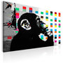 Voir la diapositive 1 : Paris Prix Tableau Imprimé  Banksy - the Thinker Monkey