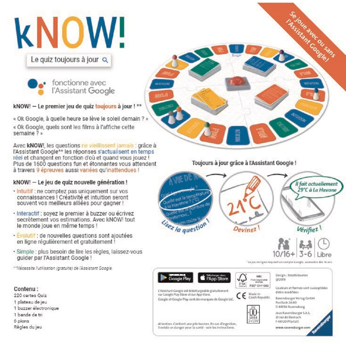 RAVENSBURGER Jeu - Know!
