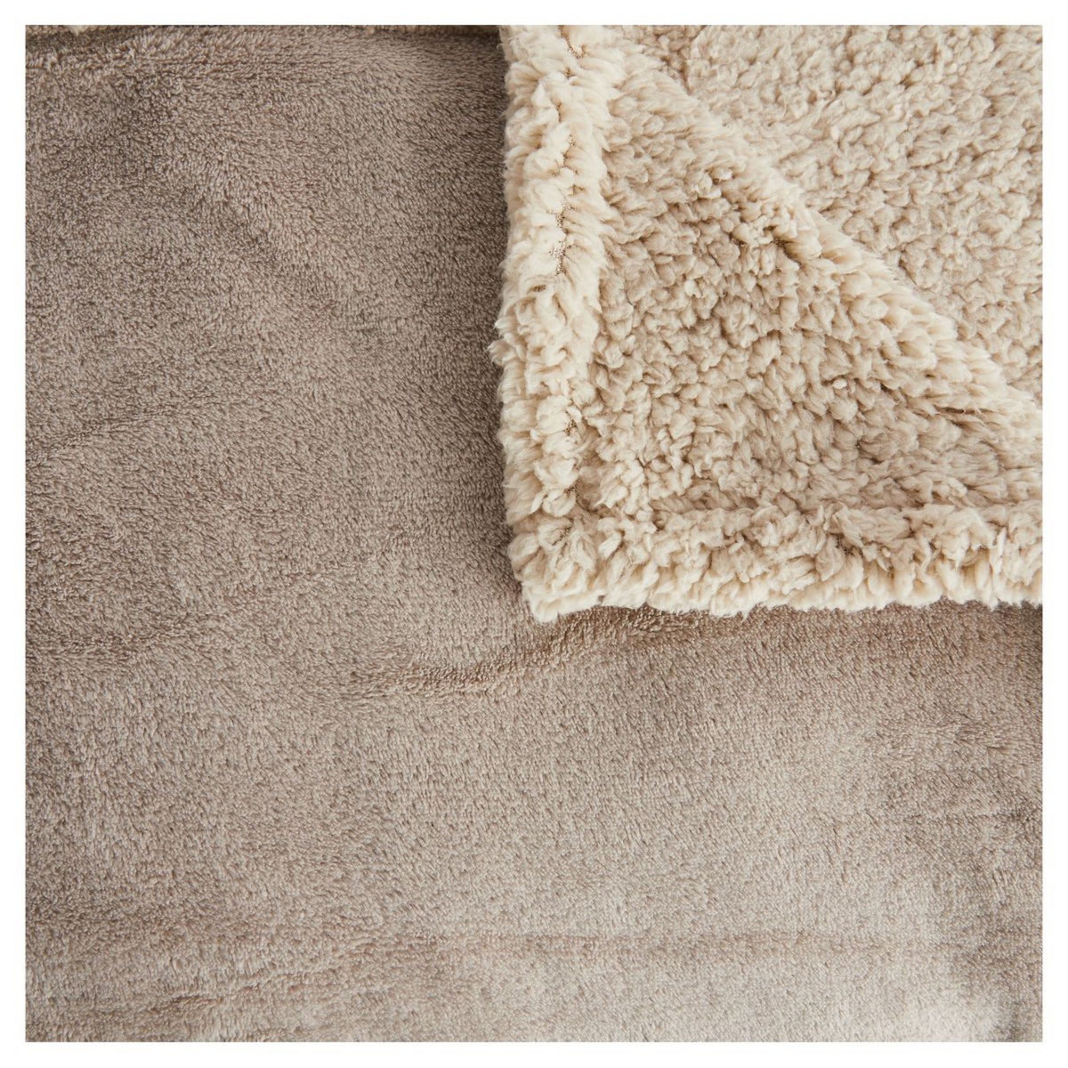 ACTUEL Plaid sherpa uni en polyester 220gsm