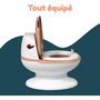 Voir la diapositive 4 : BAMBISOL Pot bébé éducatif BAMBISOL - Couvercle et siege rabattable - Manette chasse-d'eau