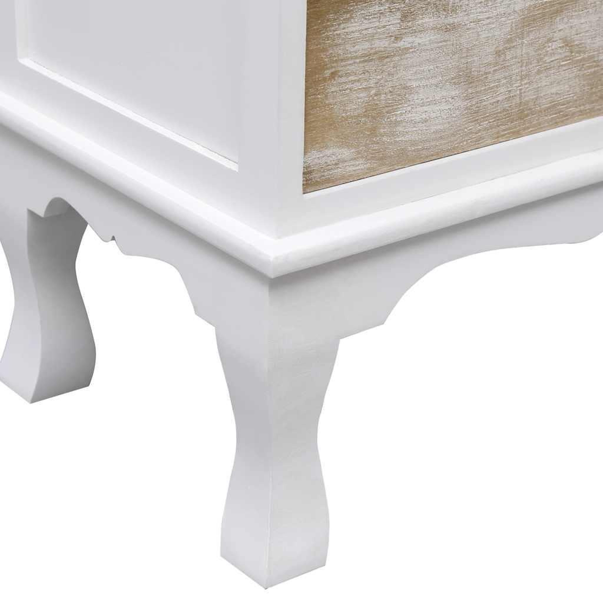 Voir la diapositive 5 : VIDAXL Armoire a tiroirs blanc 50x30x80 cm bois