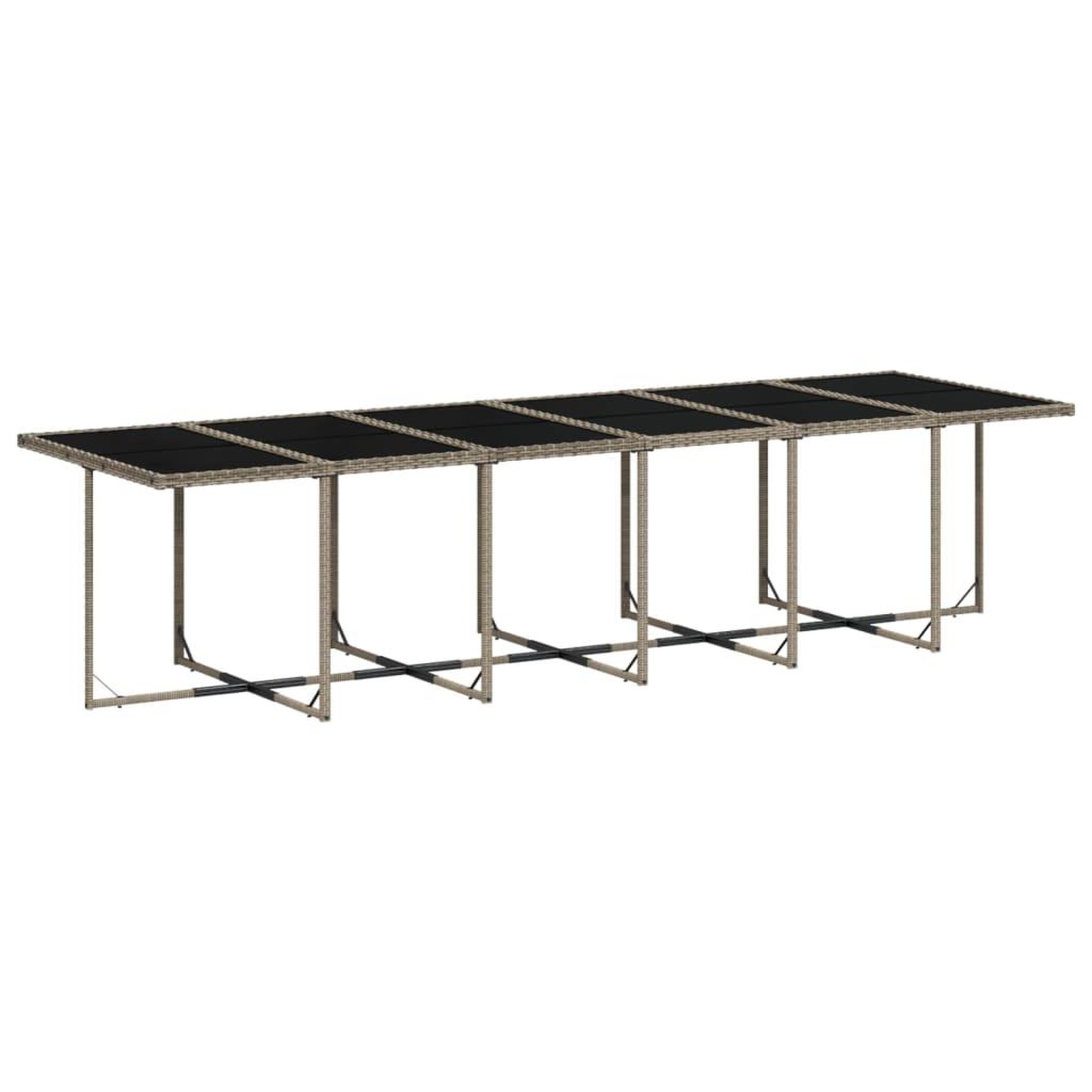 Voir la diapositive 3 : VIDAXL Ensemble a manger de jardin 17 pcs et coussins resine tressee