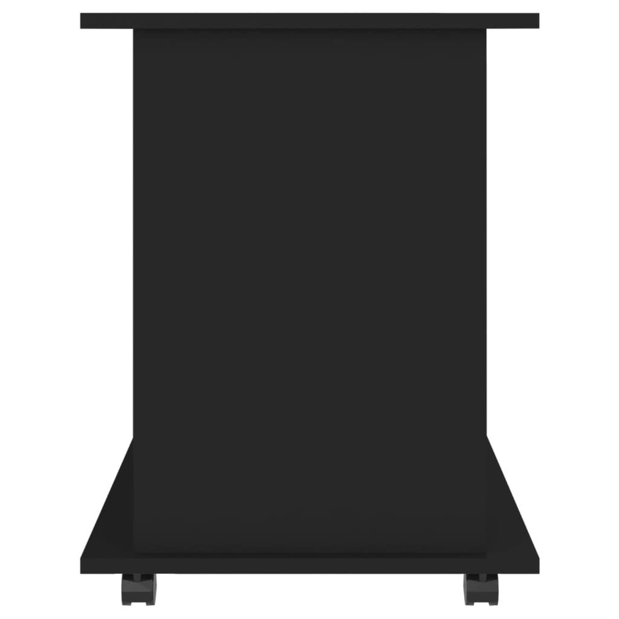 Voir la diapositive 5 : VIDAXL Armoire a roulettes Noir 60x45x60 cm Bois d'ingenierie