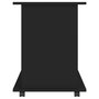 Voir la diapositive 5 : VIDAXL Armoire a roulettes Noir 60x45x60 cm Bois d'ingenierie
