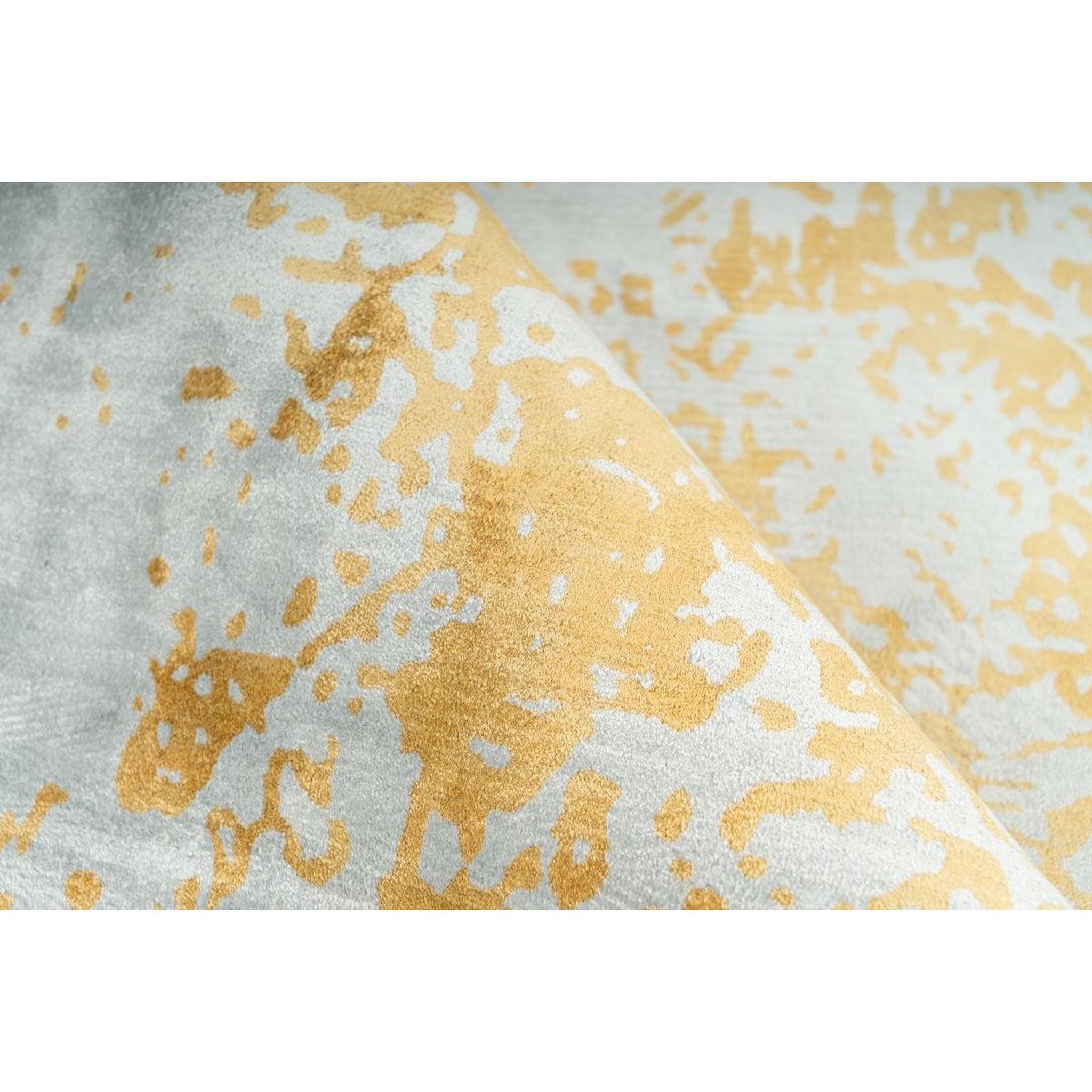 Voir la diapositive 2 : Paris Prix Tapis tissé à la main imprimé  dolce vita  gris & or