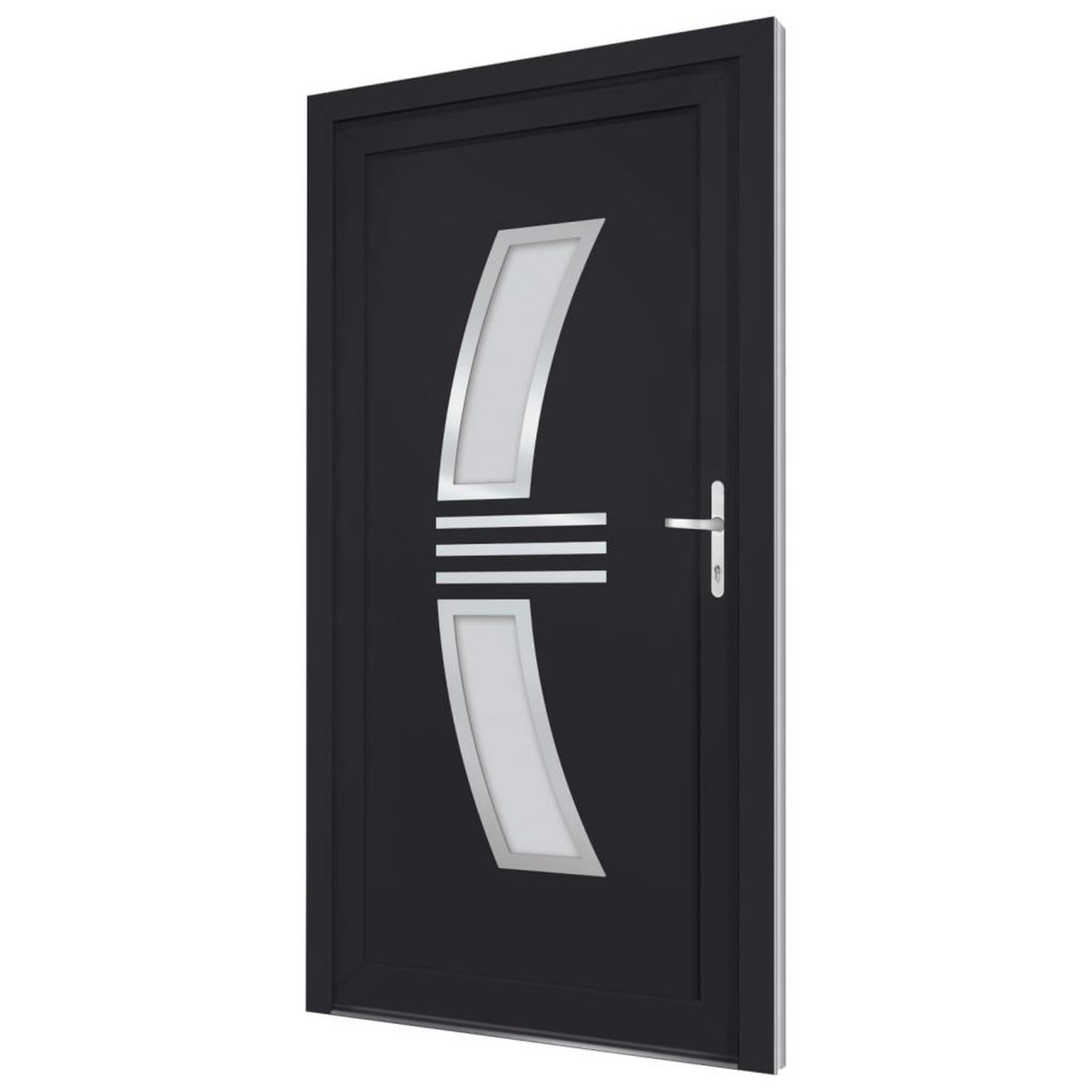 VIDAXL Porte d'entree anthracite 98x200 cm PVC