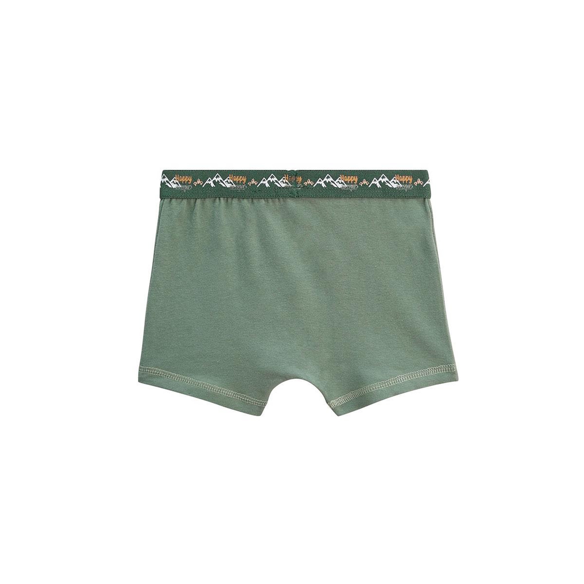 Voir la diapositive 3 : Petit Béguin Lot de 2 boxers garçon Forest