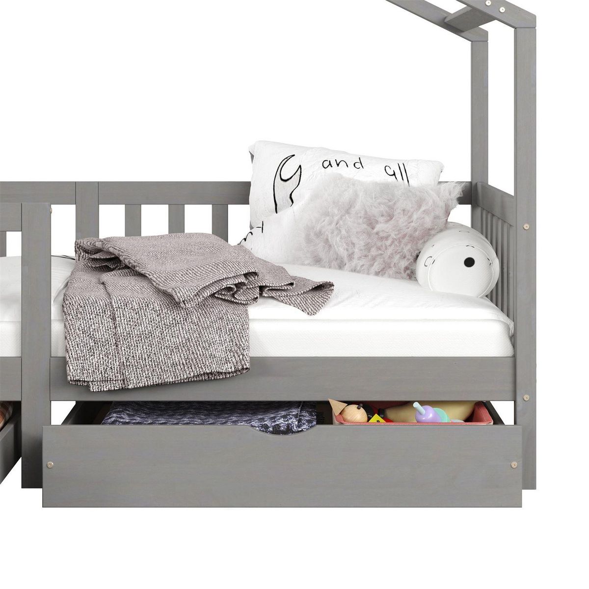 IDIMEX Lit cabane ELEA avec tiroirs, 90 x 200 cm en pin massif