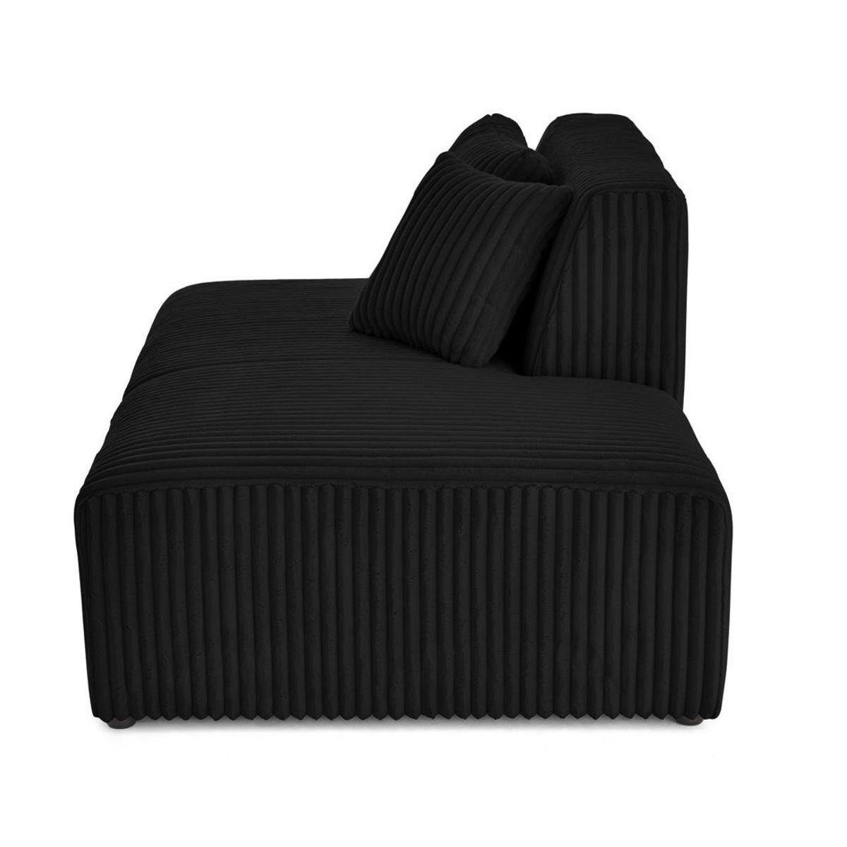 LISA DESIGN Victoire - module d'assise droit en velours côtelé grosses côtes