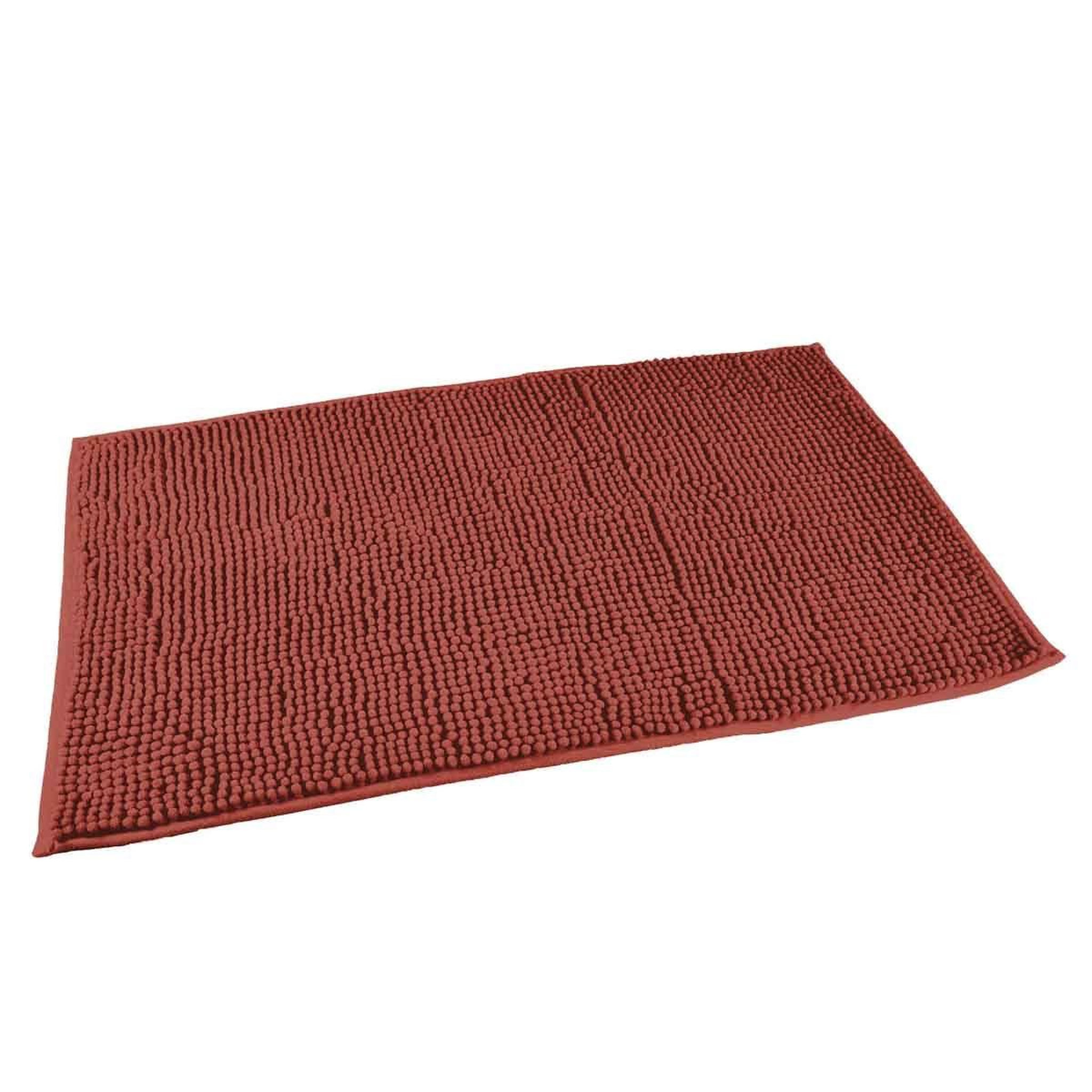 Voir la diapositive 2 : Douceur d'Intérieur Tapis de bain microfibre  sweety  50x120cm terracotta