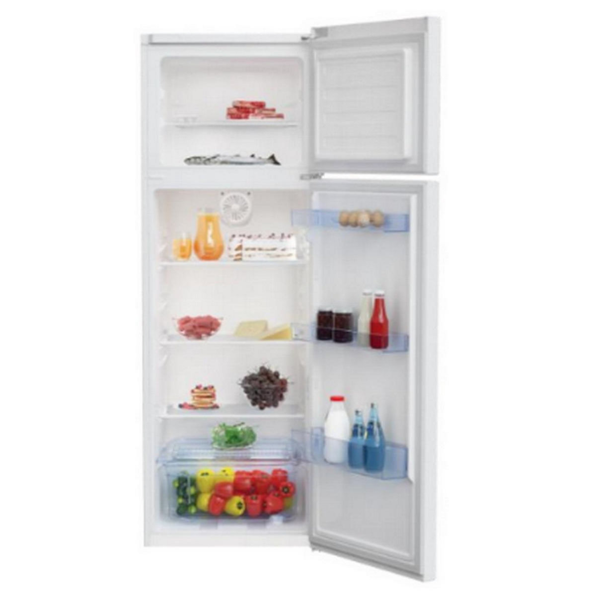 Beko Réfrigérateur combiné 60cm 306l minfrost blanc - RDSA310M40WN