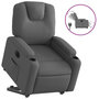 Voir la diapositive 2 : VIDAXL Fauteuil inclinable electrique gris fonce tissu