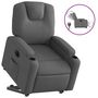 Voir la diapositive 2 : VIDAXL Fauteuil inclinable electrique gris fonce tissu