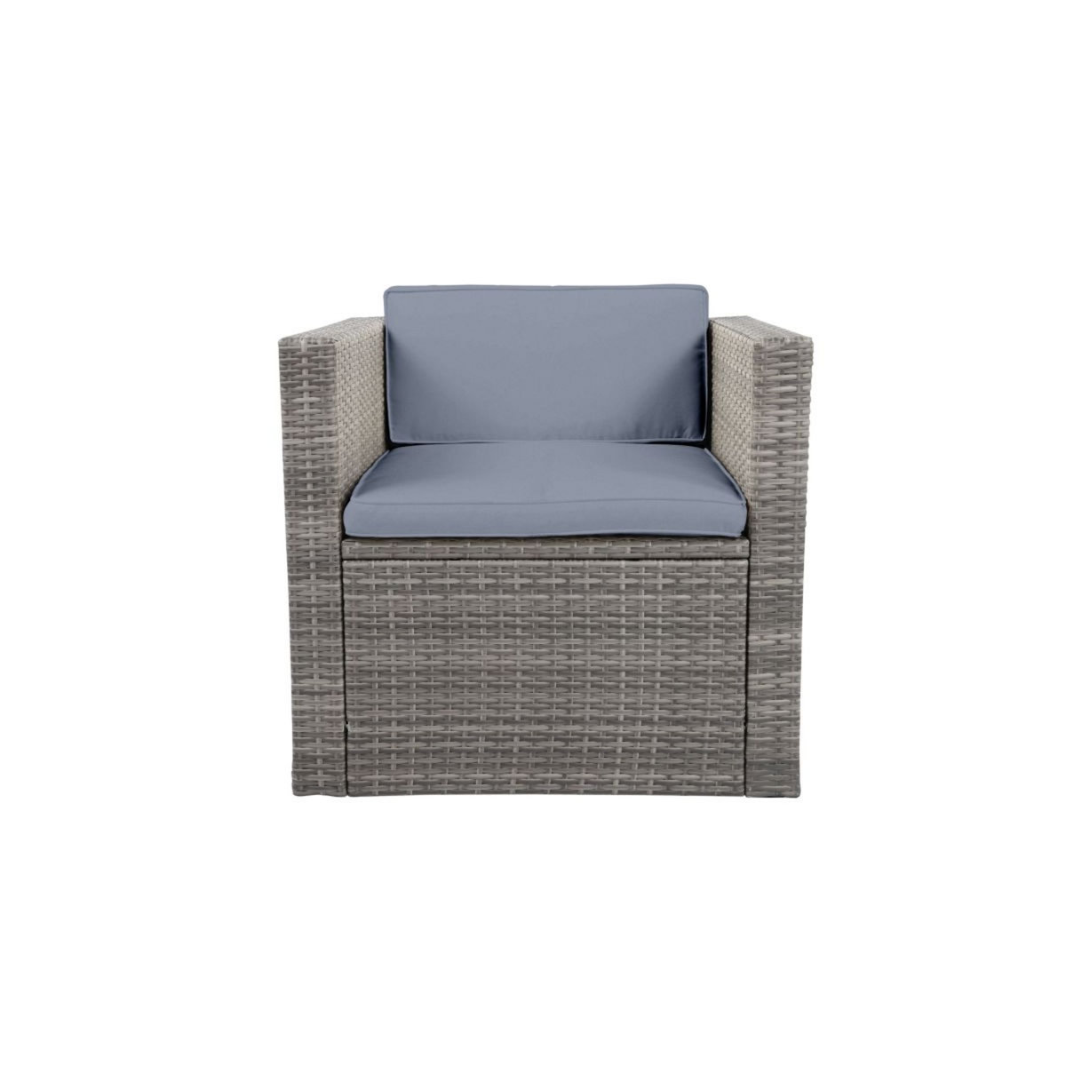 Salon bas de jardin 5 personnes en résine tréssée LYNNA