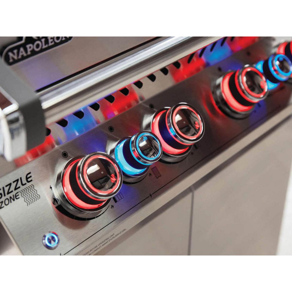 NAPOLEON Barbecue à gaz Prestige Pro 500 SIB inox 4 brûleurs + Sizzle Zone + brûleur arrière - Napoleon