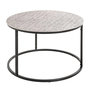 Voir la diapositive 2 : Paris Prix Table Basse Design  Galia  59cm Argent & Noir