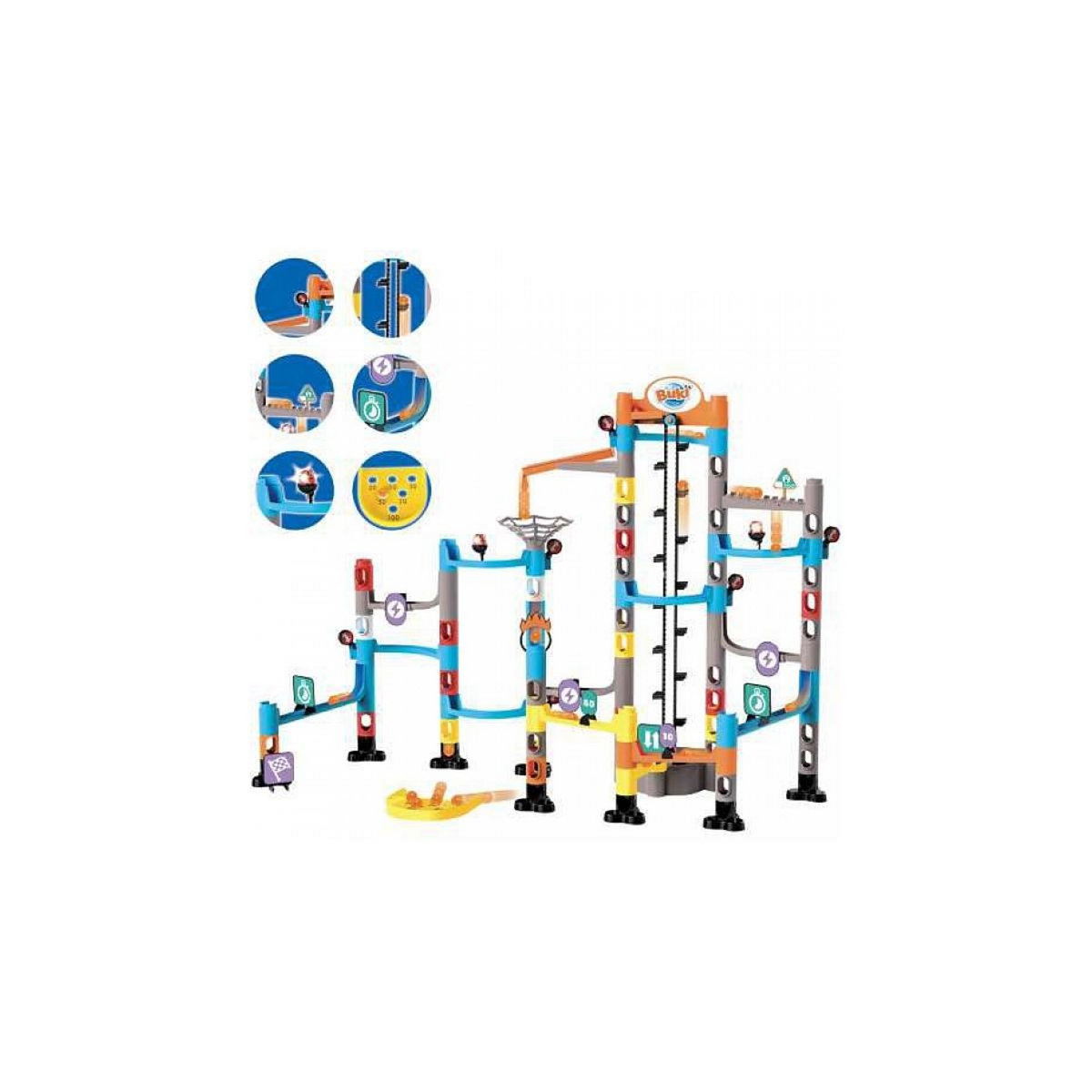 BUKI Formule Méga de Billes : Labyrinthe Interactif avec Ascenseur et Éléments Sonores
