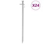 Voir la diapositive 1 : VIDAXL Piquets de tente 24 pcs 30 cm 8 mm acier galvanise