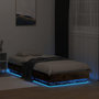 Voir la diapositive 5 : VIDAXL Cadre de lit sans matelas avec lumieres LED chene fume 75x190cm