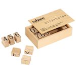 EDUCO Apprendre les mathématiques - tampons de chiffres 0 - 9 - jeu Montessori