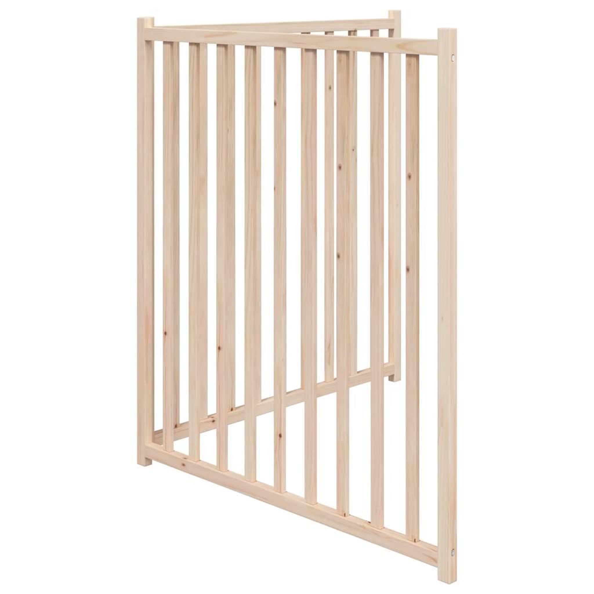 Voir la diapositive 5 : VIDAXL Barriere pour chien pliable 2 panneaux 160 cm bois sapin massif
