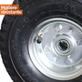 Voir la diapositive 3 : LINXOR Lot de 2 roues gonflables pour chariot 4.10 / 3.50 - 4 - Alésage 20 mm