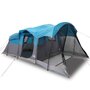 Voir la diapositive 2 : VIDAXL Tente familiale tunnel 8 personnes bleu impermeable