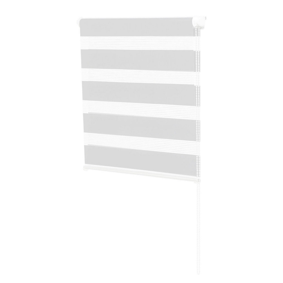 ID MARKET Store enrouleur zébré jour nuit 50 x 150 cm blanc